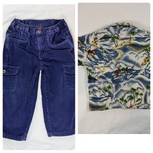 Vintage boys 4t pant and shirt bundle 90s